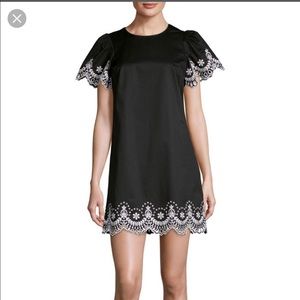 NWT Kate Spade Flutter Sleeve Cutowork Dress